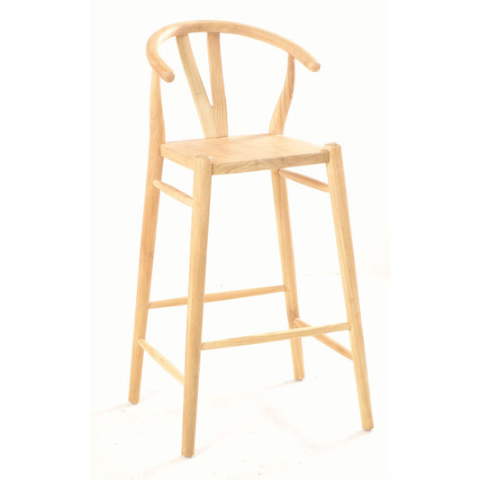 Malmo Wishbone Bar Stool Sungkai Wood Scandinavian style