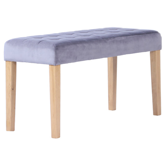 Mar 90cm Small Dining Bench Oak Graphite