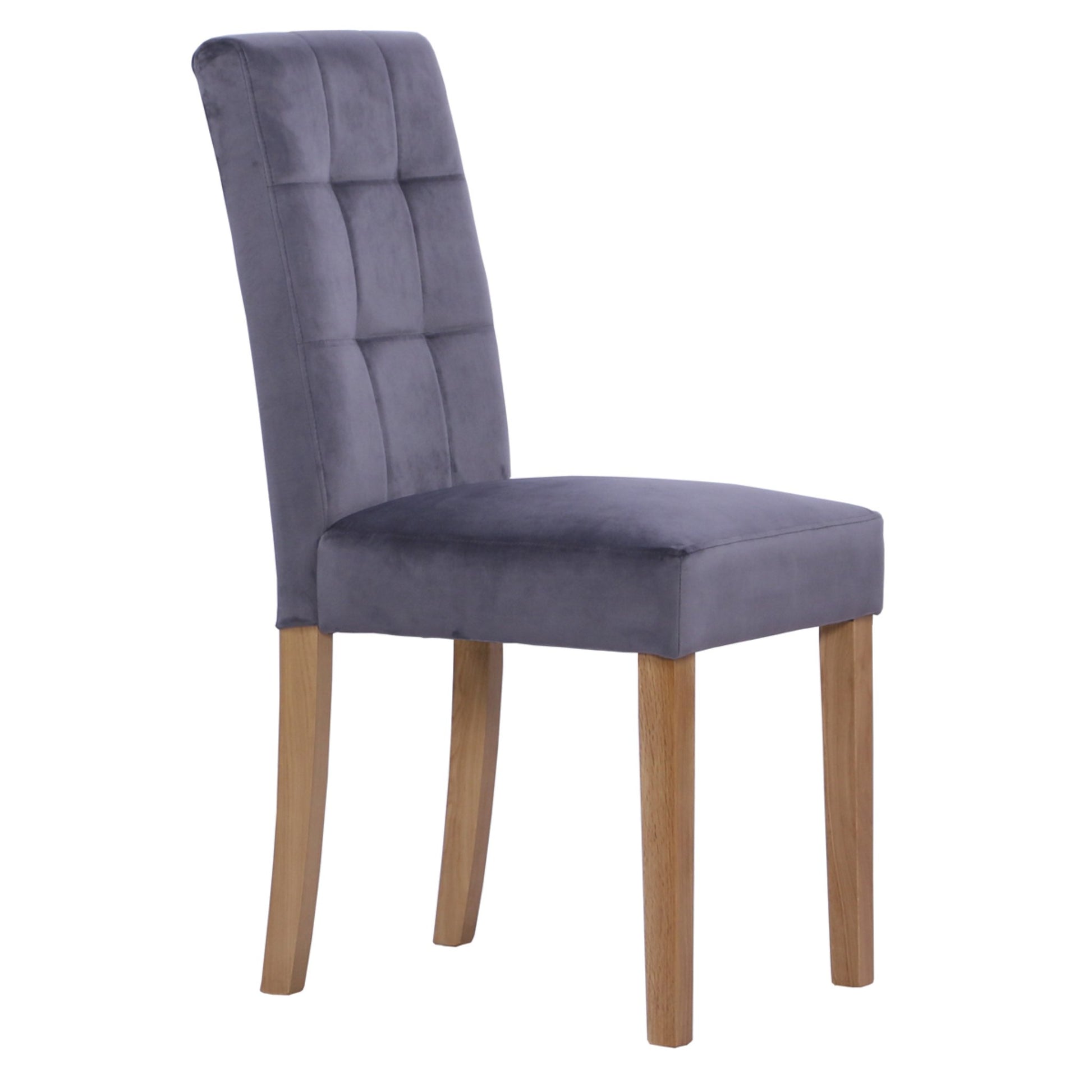 Mar Dining Chair Oak Graphite front and side