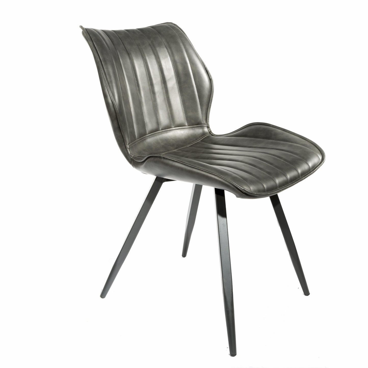Modena Dining Chair Vegan Leather Steel Grey