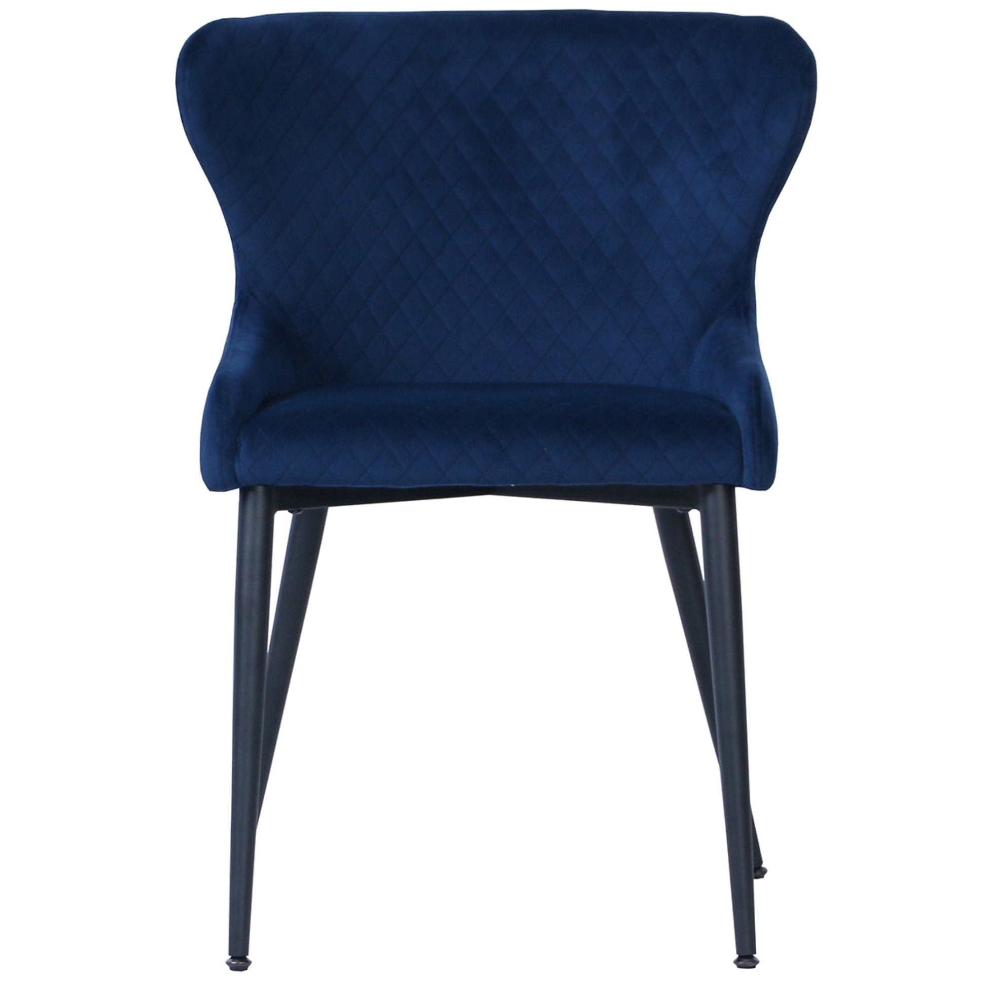 Parkmore Dining Chair Navy Velvet front