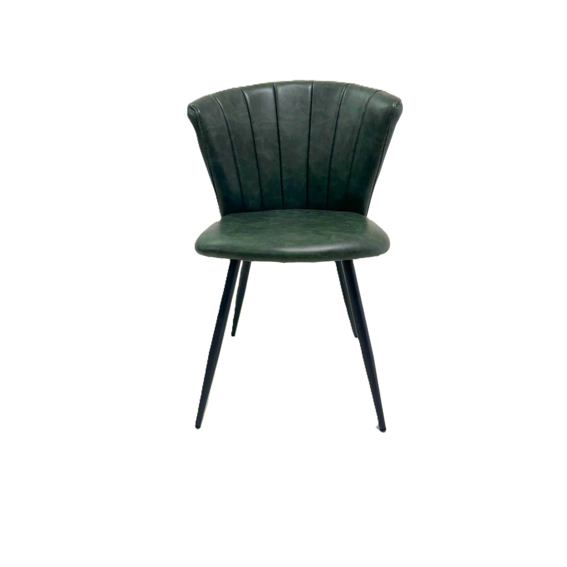 Rome Dining Chair Vegan Leather Forest Green