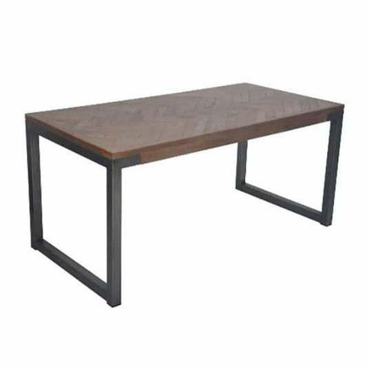Toulouse 4 Seater Medium Dining Table Greywash Parquet