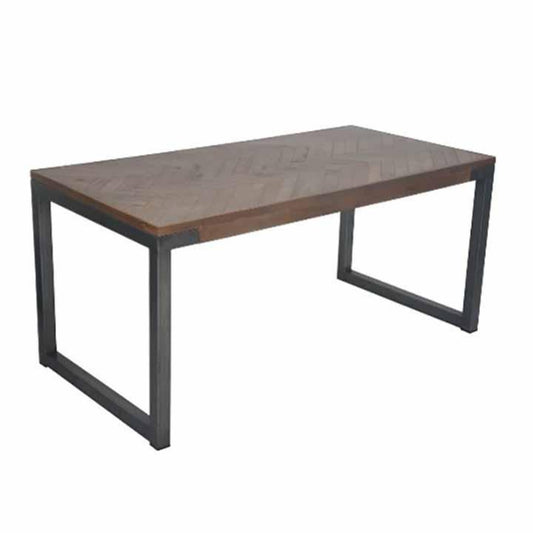 Toulouse 6 Seater Dining Table Greywash Parquet